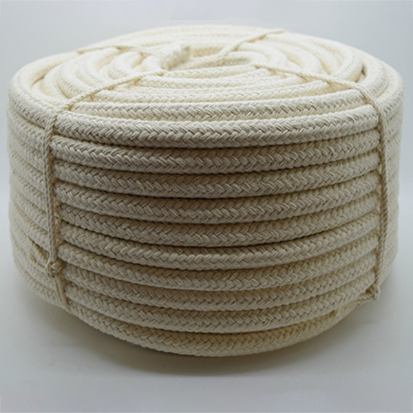 12mm Soft & Eco-Friendly Natural Braided Cotton Rope for Washing Clothes & Bag Handles