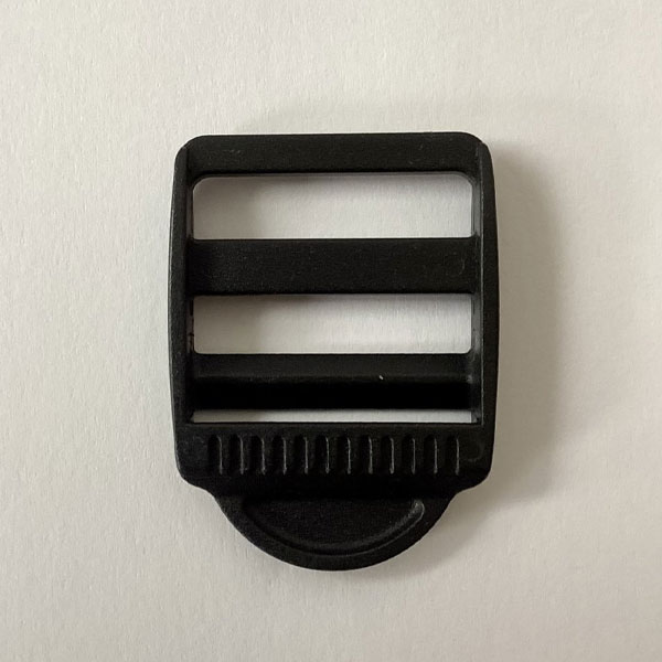 25mm Black Moisture-Resistant Plastic Ladderlock Buckles