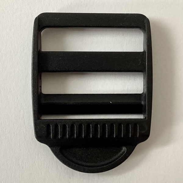 25mm Black Moisture-Resistant Plastic Ladderlock Buckles
