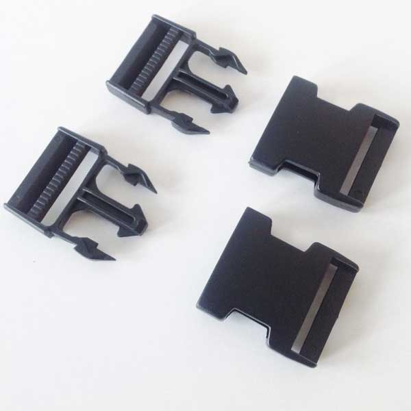 38mm Plastic Side Release Long-Lasting Black Buckles RX