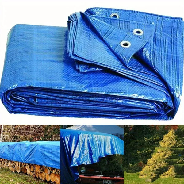 Waterproof Heavy Duty Tarpaulin Cover Ground Camping Sheet - 70 GSM 