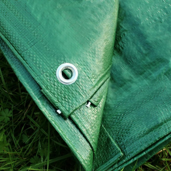 80 GSM Multi Purpose Waterproof Soft Strong Green Tarp Ground Sheet 