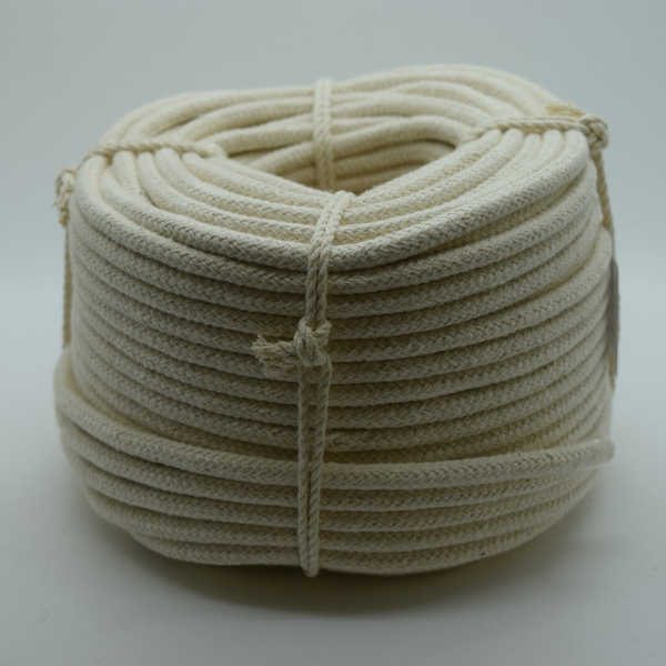 8mm Soft & Eco-Friendly Braided Cotton Rope for Washing Clothes and Bag Handles