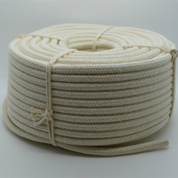 8mm Soft & Eco-Friendly Braided Cotton Rope for Washing Clothes and Bag Handles