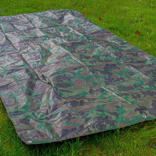 90 GSM Strong Camo Tarpaulin Waterproof Camp Cover Army Basha