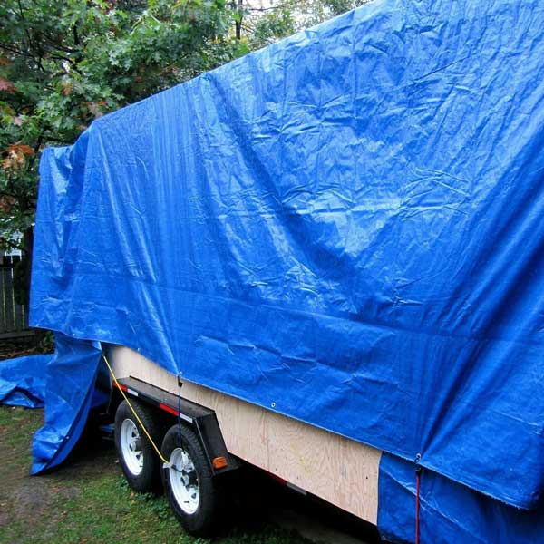 95 GSM Blue Protective Sheet Strengthened Waterproof Strong Tarp Cover