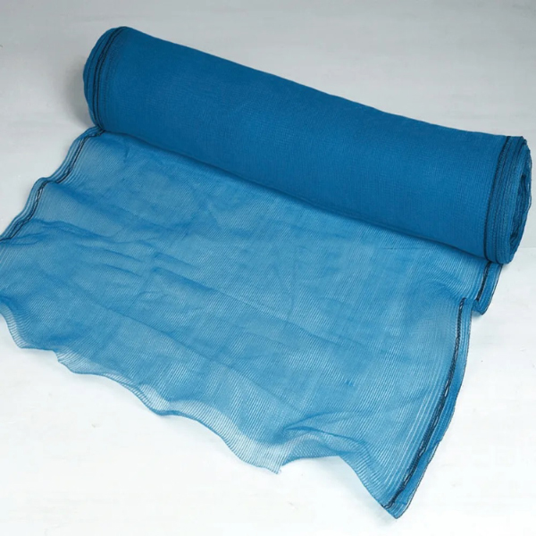 Lightweight Blue Open Mesh Debris Netting – UV & Flame Retardant