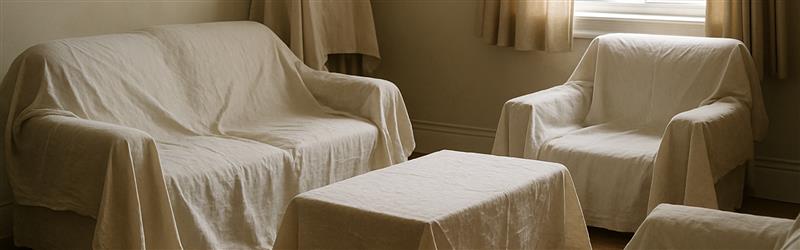 Premium dust sheet covering floor