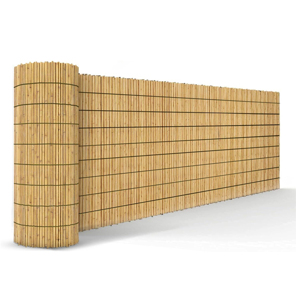 Natural Split Bamboo Privacy Screening Rolls Ideal for Garden Fencing and Outdoor Use