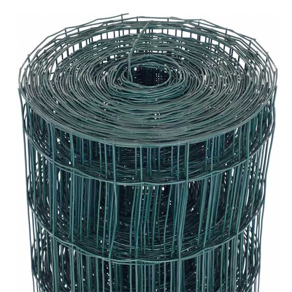 Green PVC Coated Steel Wire Mesh Fencing for Garden Use