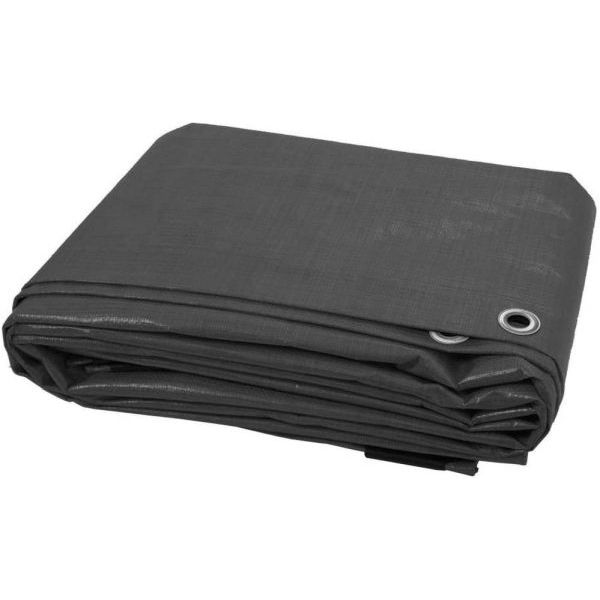 200 GSM Heavy Duty Waterproof Reinforced Tarpaulin Cover with 10 Bungee Balls