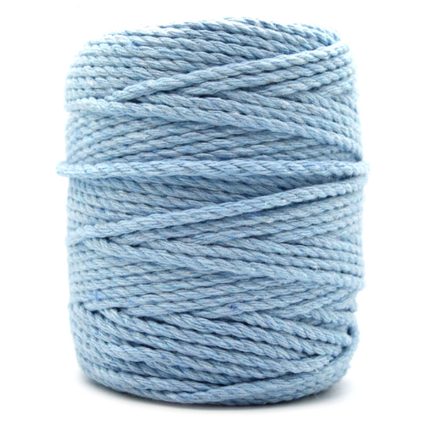 Premium 3-Strand Twisted Macrame Cord Cotton Rope for Crafting