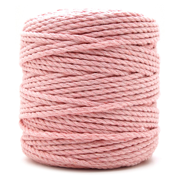 Premium 3-Strand Twisted Macrame Cord Cotton Rope for Crafting