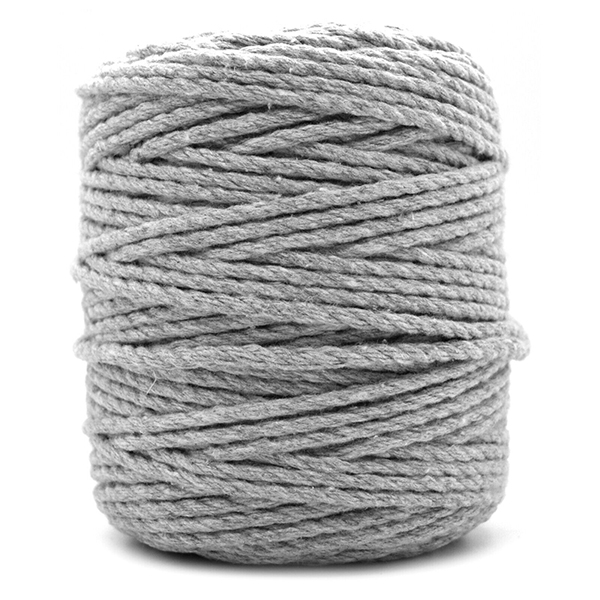 Premium 3-Strand Twisted Macrame Cord Cotton Rope for Crafting
