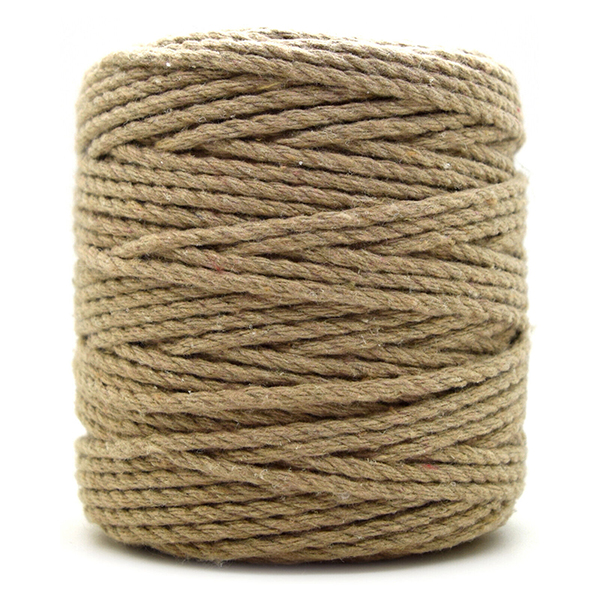 Premium 3-Strand Twisted Macrame Cord Cotton Rope for Crafting