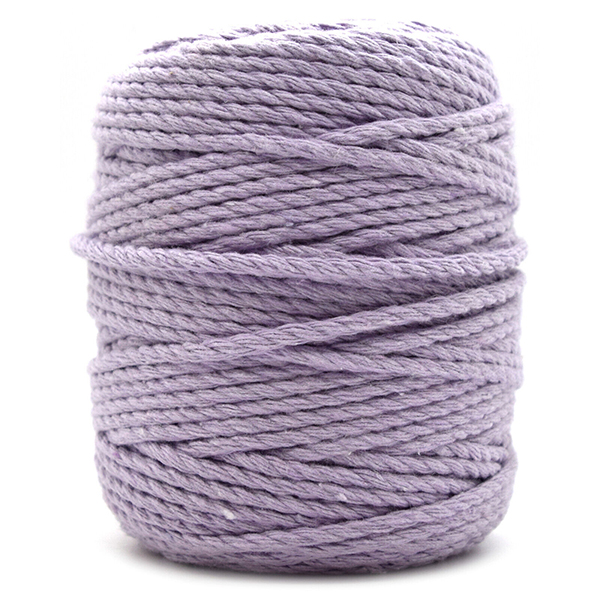 Premium 3-Strand Twisted Macrame Cord Cotton Rope for Crafting
