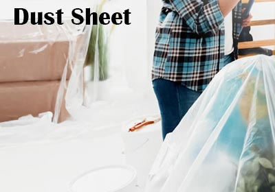 Stack of bestselling dust sheets in the UK 2025 for decorating and protection