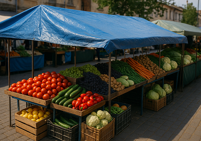 Top Grade Market Stall Tarpaulins