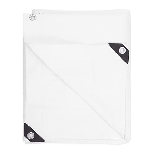 110gsm Lightweight Standard Waterproof White Tarpaulins 